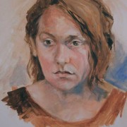 Watercolor Portrait of Model