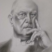 Pencil Portrait of Aleister Crowley
