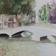 River and Bridge by Lynley Liepins