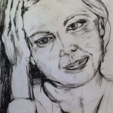 Portrait in Charcoal by Rebecca