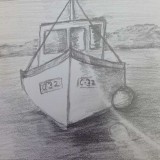 Pencil Drawing - Boat by Susan Cantrell