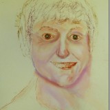 Self portrait in pastel/ work in progress
